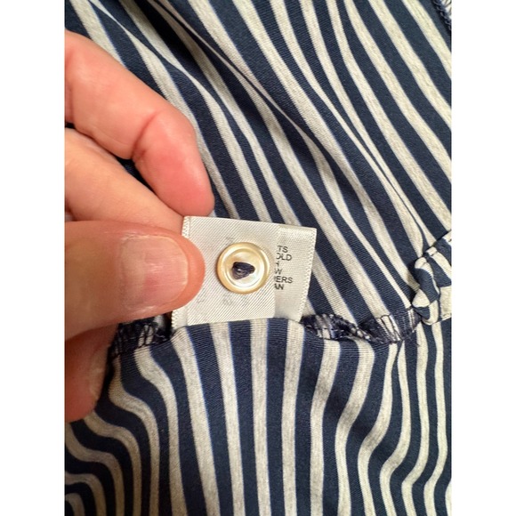 Peter Millar Summer Comfort Polo Shirt Mens Large Stripe Embroidered Golf  L - Picture 10 of 13